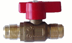 3/8" Flare x 3/8" Flare Brass Gas Shutoff Valve